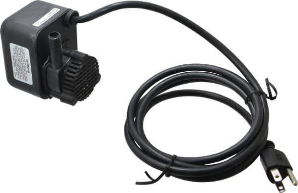 Little Giant Pumps - 1/125 HP, 3 psi, Aluminum Miniature Submersible Pump - 1/4 Inch Inlet, 1/2 Inch Outlet, 6 Ft. Long Power Cord, 0.6 Amp - Eagle Tool & Supply