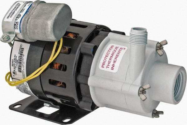 Little Giant Pumps - 1/8 HP, 27-1/2 Shut Off Feet, Magnetic Drive Pump - 1 Phase, 60 Hz - Eagle Tool & Supply