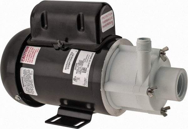 Little Giant Pumps - 1/8 HP, 29.3 Shut Off Feet, Magnetic Drive Pump - 1 Phase, 60 Hz - Eagle Tool & Supply
