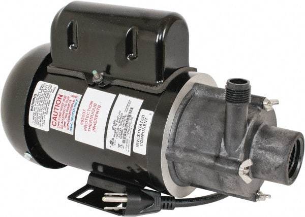 Little Giant Pumps - 1/8 HP, 12.7 Working PSI, 29.3 Shut Off Feet, Magnetic Drive Pump - 2850 RPM, 1 Phase, 60 Hz, 3 Amps - Eagle Tool & Supply
