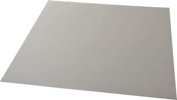 Made in USA - 12" Long, 12" Wide, Silicone Rubber Foam Sheet - 50 to 60 Durometer, White, -20 to 500°F, 640 psi Tensile Strength, Plain Backing, Stock Length - Eagle Tool & Supply
