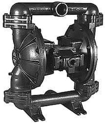 SandPIPER - 2" NPT, Metallic, Air Operated Diaphragm Pump - Santoprene Diaphragm, Stainless Steel Housing - Eagle Tool & Supply