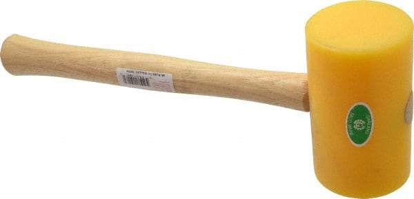 Garland - 1-1/2 Lb Head Polyethylene Mallet - 14" OAL, 16-1/2" Long Wood Handle - Eagle Tool & Supply