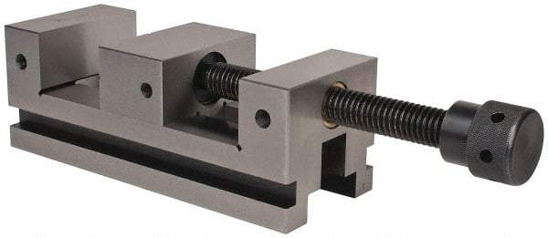 Interstate - 3-7/8" Jaw Width, 4-3/4" Jaw Opening Capacity, 1-9/16" Jaw Height, Toolmaker's Vise - V-Groove Jaw, 0.0001" Parallelism, 0.0002" Squareness, 10.23" OAL x 3-3/4" OAH - Eagle Tool & Supply