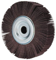 3M - 8" Diam, 80 Grit Aluminum Oxide Unmounted Flap Wheel - 1" Hole, 2" Wide, Coated, Medium Grade, 3900 Max RPM , XE Weighted, Cloth Backing - Eagle Tool & Supply