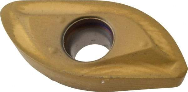 Seco - 218.20080 M04 Grade F25M Carbide Milling Insert - TiAlN/TiN Finish, 0.126" Thick, 0.315" Corner Radius - Eagle Tool & Supply