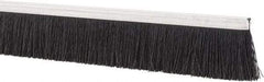 PRO-SOURCE - 1/2" Back Strip Brush Width, Metal Black Nylon Strip Brush - 1" Bristle Length, Nylon, 36" OAL - Eagle Tool & Supply
