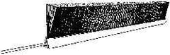 PRO-SOURCE - 7/8" Back Strip Brush Width, Stainless Steel Back Strip Brush - 4" Bristle Length, Stainless Steel, 72" OAL - Eagle Tool & Supply