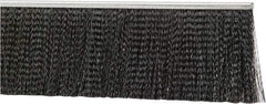 PRO-SOURCE - 1/2" Back Strip Brush Width, Metal Black Nylon Strip Brush - 4" Bristle Length, Nylon, 36" OAL - Eagle Tool & Supply