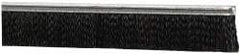 PRO-SOURCE - 1/2" Back Strip Brush Width, Metal Black Nylon Strip Brush - 1" Bristle Length, Nylon, 72" OAL - Eagle Tool & Supply