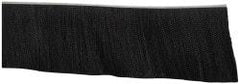 PRO-SOURCE - 1/2" Back Strip Brush Width, Metal Black Nylon Strip Brush - 6" Bristle Length, Nylon, 72" OAL - Eagle Tool & Supply