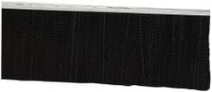 PRO-SOURCE - 5/16" Back Strip Brush Width, Metal Black Nylon Strip Brush - 4" Bristle Length, Nylon, 36" OAL - Eagle Tool & Supply