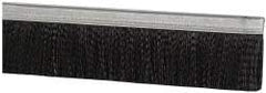 PRO-SOURCE - 5/16" Back Strip Brush Width, Metal Black Nylon Strip Brush - 2" Bristle Length, Nylon, 72" OAL - Eagle Tool & Supply