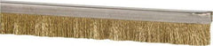 PRO-SOURCE - 1/2" Back Strip Brush Width, Stainless Steel Back Strip Brush - 1" Bristle Length, Brass, 36" OAL - Eagle Tool & Supply