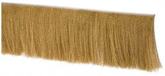 PRO-SOURCE - 1/2" Back Strip Brush Width, Stainless Steel Back Strip Brush - 6" Bristle Length, Brass, 36" OAL - Eagle Tool & Supply