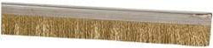 PRO-SOURCE - 1/2" Back Strip Brush Width, Stainless Steel Back Strip Brush - 1" Bristle Length, Brass, 72" OAL - Eagle Tool & Supply