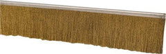 PRO-SOURCE - 1/2" Back Strip Brush Width, Stainless Steel Back Strip Brush - 2" Bristle Length, Brass, 72" OAL - Eagle Tool & Supply