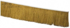 PRO-SOURCE - 1/2" Back Strip Brush Width, Stainless Steel Back Strip Brush - 4" Bristle Length, Brass, 72" OAL - Eagle Tool & Supply