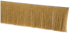 PRO-SOURCE - 1/2" Back Strip Brush Width, Stainless Steel Back Strip Brush - 6" Bristle Length, Brass, 72" OAL - Eagle Tool & Supply