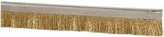 PRO-SOURCE - 5/16" Back Strip Brush Width, Stainless Steel Back Strip Brush - 1" Bristle Length, Stainless Steel, 36" OAL - Eagle Tool & Supply