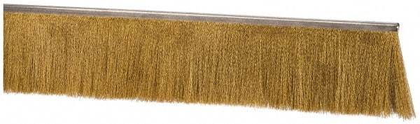 PRO-SOURCE - 5/16" Back Strip Brush Width, Stainless Steel Back Strip Brush - 4" Bristle Length, Stainless Steel, 36" OAL - Eagle Tool & Supply