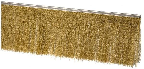 PRO-SOURCE - 5/16" Back Strip Brush Width, Stainless Steel Back Strip Brush - 6" Bristle Length, Stainless Steel, 36" OAL - Eagle Tool & Supply