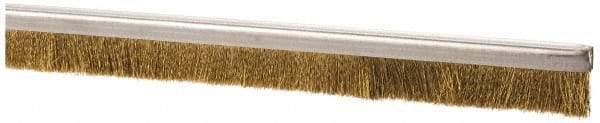 PRO-SOURCE - 5/16" Back Strip Brush Width, Stainless Steel Back Strip Brush - 1" Bristle Length, Stainless Steel, 72" OAL - Eagle Tool & Supply