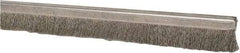PRO-SOURCE - 5/16" Back Strip Brush Width, Stainless Steel Back Strip Brush - 1" Bristle Length, Stainless Steel, 36" OAL - Eagle Tool & Supply