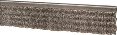 PRO-SOURCE - 5/16" Back Strip Brush Width, Stainless Steel Back Strip Brush - 2" Bristle Length, Stainless Steel, 36" OAL - Eagle Tool & Supply