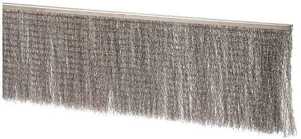 PRO-SOURCE - 5/16" Back Strip Brush Width, Stainless Steel Back Strip Brush - 6" Bristle Length, Stainless Steel, 36" OAL - Eagle Tool & Supply