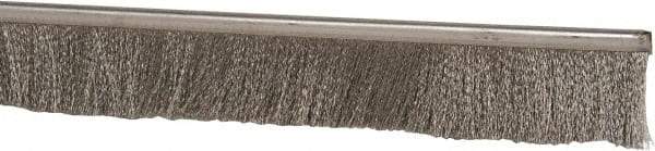 PRO-SOURCE - 5/16" Back Strip Brush Width, Stainless Steel Back Strip Brush - 2" Bristle Length, Stainless Steel, 72" OAL - Eagle Tool & Supply