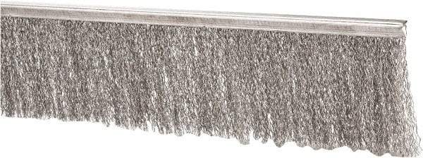 PRO-SOURCE - 5/16" Back Strip Brush Width, Stainless Steel Back Strip Brush - 3" Bristle Length, Stainless Steel, 72" OAL - Eagle Tool & Supply