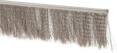 PRO-SOURCE - 5/16" Back Strip Brush Width, Stainless Steel Back Strip Brush - 4" Bristle Length, Stainless Steel, 72" OAL - Eagle Tool & Supply