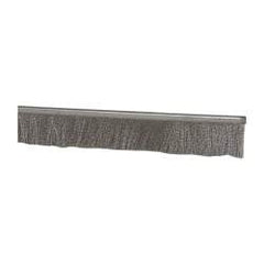 PRO-SOURCE - 1/2" Back Strip Brush Width, Stainless Steel Back Strip Brush - 1" Bristle Length, Stainless Steel, 36" OAL - Eagle Tool & Supply