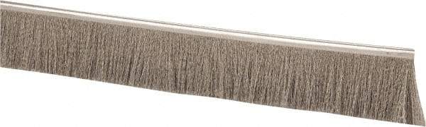 PRO-SOURCE - 1/2" Back Strip Brush Width, Stainless Steel Back Strip Brush - 2" Bristle Length, Stainless Steel, 36" OAL - Eagle Tool & Supply
