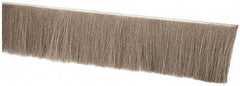 PRO-SOURCE - 1/2" Back Strip Brush Width, Stainless Steel Back Strip Brush - 4" Bristle Length, Stainless Steel, 36" OAL - Eagle Tool & Supply