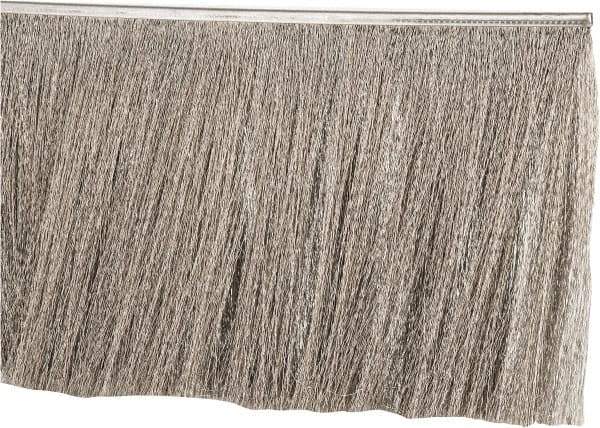 PRO-SOURCE - 1/2" Back Strip Brush Width, Stainless Steel Back Strip Brush - 6" Bristle Length, Stainless Steel, 36" OAL - Eagle Tool & Supply