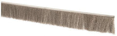PRO-SOURCE - 1/2" Back Strip Brush Width, Stainless Steel Back Strip Brush - 2" Bristle Length, Stainless Steel, 72" OAL - Eagle Tool & Supply