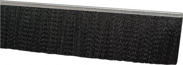 PRO-SOURCE - 1/2" Back Strip Brush Width, Stainless Steel Back Strip Brush - 3" Bristle Length, Nylon, 36" OAL - Eagle Tool & Supply