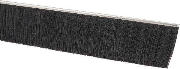 PRO-SOURCE - 1/2" Back Strip Brush Width, Stainless Steel Back Strip Brush - 3" Bristle Length, Nylon, 72" OAL - Eagle Tool & Supply