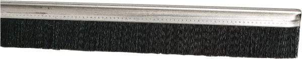 PRO-SOURCE - 5/16" Back Strip Brush Width, Stainless Steel Back Strip Brush - 1" Bristle Length, Nylon, 72" OAL - Eagle Tool & Supply