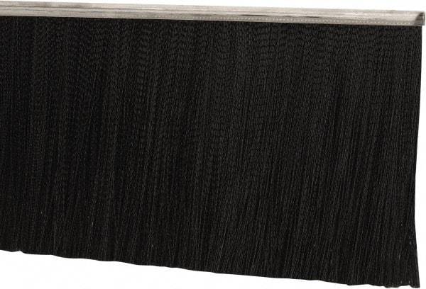PRO-SOURCE - 5/16" Back Strip Brush Width, Stainless Steel Back Strip Brush - 6" Bristle Length, Nylon, 72" OAL - Eagle Tool & Supply