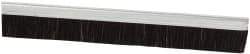 PRO-SOURCE - 1/2" Back Strip Brush Width, Metal Back Horsehair Strip Brush - 1" Bristle Length, Horsehair, 72" OAL - Eagle Tool & Supply