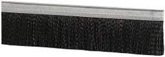 PRO-SOURCE - 1/2" Back Strip Brush Width, Metal Black Nylon Strip Brush - 2" Bristle Length, Nylon, 36" OAL - Eagle Tool & Supply