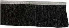 PRO-SOURCE - 1/2" Back Strip Brush Width, Metal Black Nylon Strip Brush - 4" Bristle Length, Nylon, 36" OAL - Eagle Tool & Supply