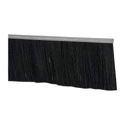 PRO-SOURCE - 1/2" Back Strip Brush Width, Metal Black Nylon Strip Brush - 5" Bristle Length, Nylon, 36" OAL - Eagle Tool & Supply