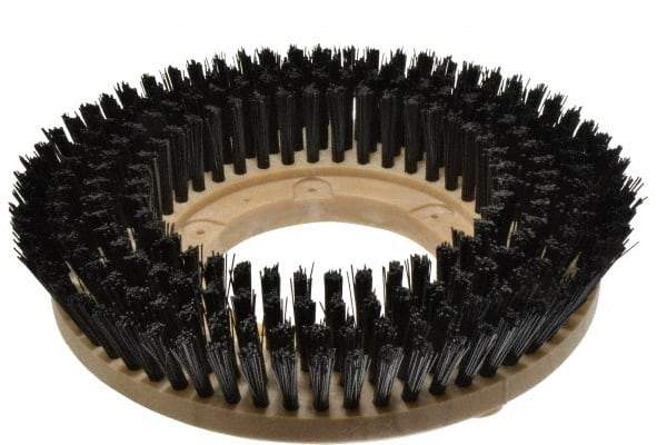 Made in USA - 13" Diam Floor Brush - 11" Machine, Polypropylene - Eagle Tool & Supply