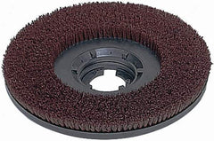 Made in USA - 20" Diam Scrubbing Brush - 18" Machine, 1-1/2" Trim Length, Polypropylene - Eagle Tool & Supply