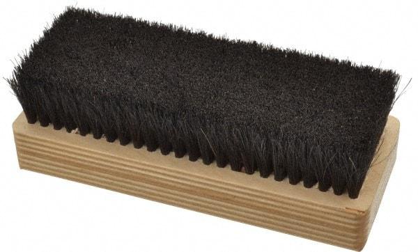 Made in USA - 1" Bristle Length, Horsehair Cleaning & Finishing Brush - 6-1/2" Long x 2-3/8" Wide Head, 6" OAL, Hardwood Block - Eagle Tool & Supply