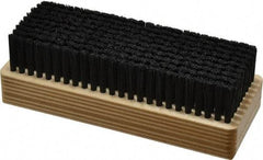 Made in USA - 1" Bristle Length, Synthetic Cleaning & Finishing Brush - 6-1/2" Long x 2-3/8" Wide Head, 6" OAL, Hardwood Block - Eagle Tool & Supply